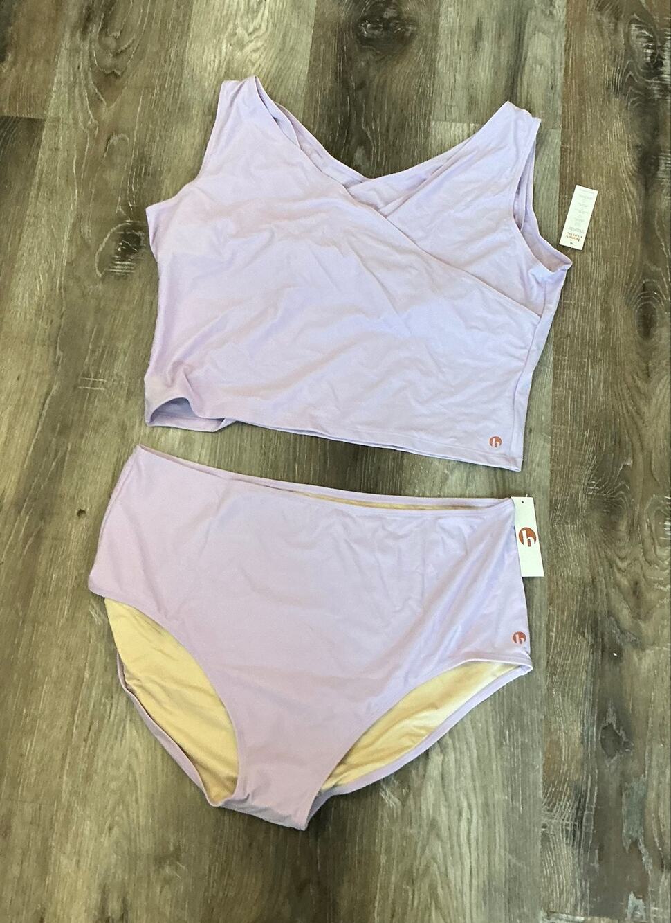 NWT Honeymark 2pc Set Cara Tankini Top/High wasited Bottom 3XL